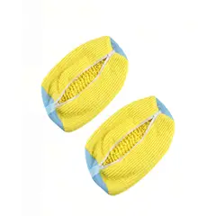 GENERICO - SET DE 2 BOLSAS PARA LAVAR ZAPATOS CON CREMALLERA YKK COLOR AMARILLO