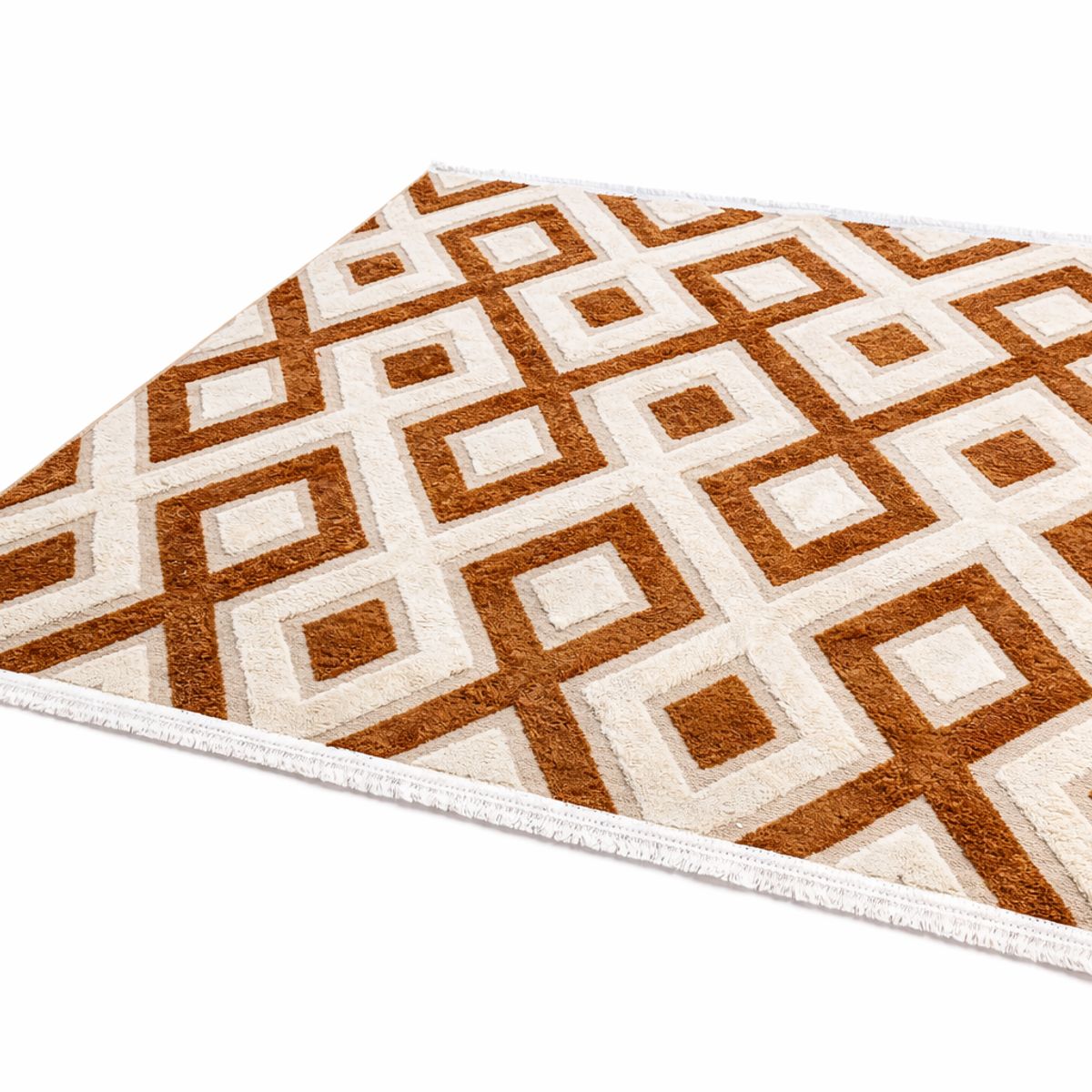 WAKESHOME - Alfombra Decorativa Living Diseño Abstracto Tulum 180 X 200 CM