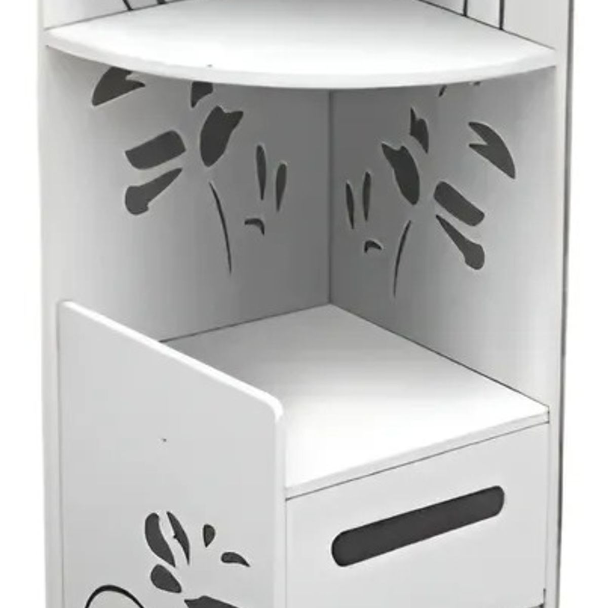 GENERICO - Estante Organizador Esquinero De Baño Multifuncional Blanco