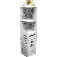 GENERICO - Estante Organizador Esquinero De Baño Multifuncional Blanco