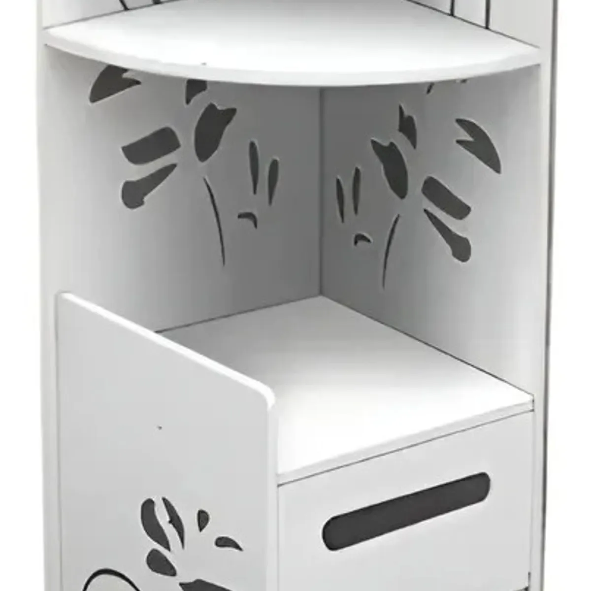 GENERICO - Estante Organizador Esquinero De Baño Multifuncional Blanco