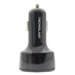 TECNOLAB - Cargador Auto PD QC USB-A + Tipo C 3.1A 2 Puertos - PS