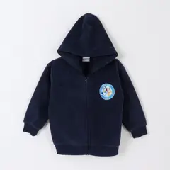 BLUEY - Polar Escolar con Gorro Niño Logo Azul Marino