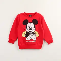 DISNEY - Polerón Cerrado Niño Mickey Mouse Rojo