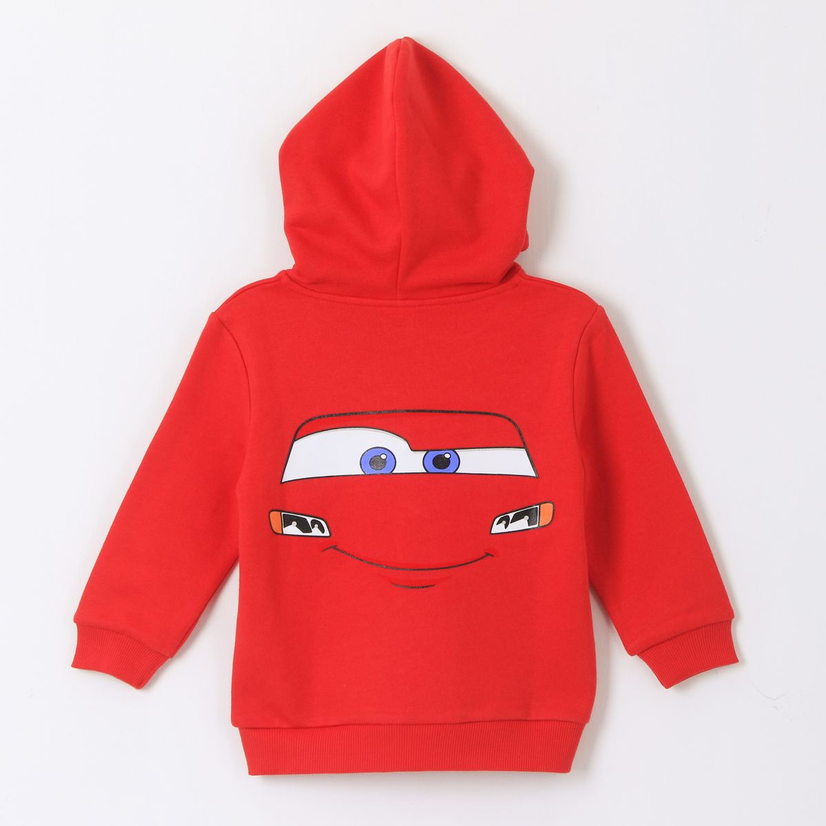 DISNEY - Polerón Niño Hoodie Back Print Rayo McQueen Cars Rojo Disney
