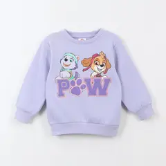 PAW PATROL - Polerón Cerrado Niña Everest & Skye Morado