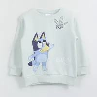 Polerón Cerrado Niña Personaje Verde