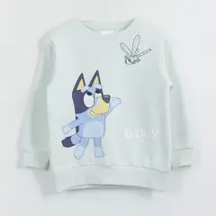 BLUEY - Polerón Cerrado Niña Personaje Verde