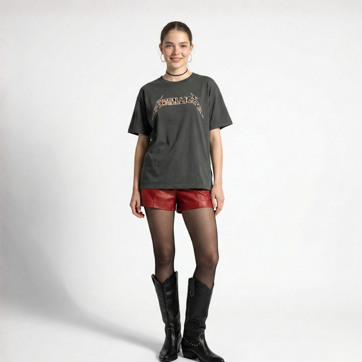 METALLICA - Polera Manga Corta Logo Negro Metallica