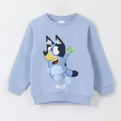 BLUEY - Polerón Cerrado Niña Jugando Celeste