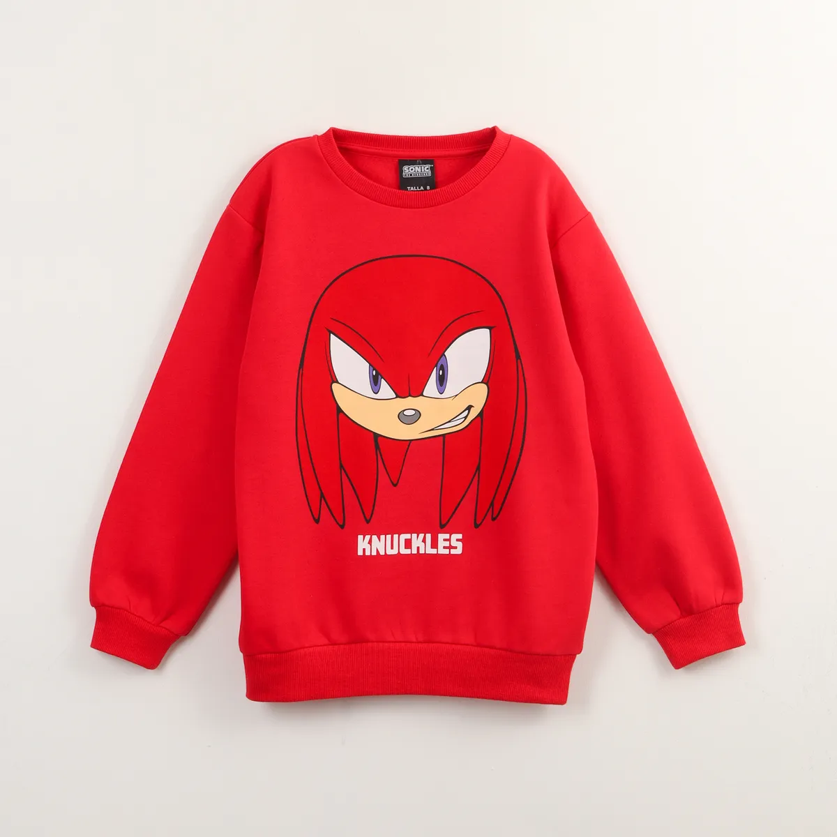 SONIC - Polerón Cerrado Niño Nuckles Rojo Sonic
