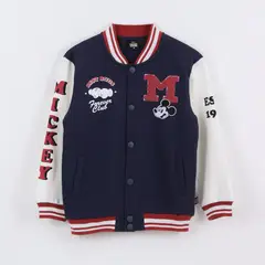 DISNEY - Chaqueta Niño College Bomber Mickey Mouse Azul