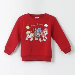 PAW PATROL - Polerón Cerrado Niño Friends Rojo