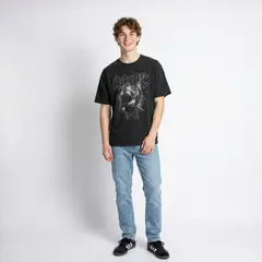 AC DC - Polera Manga Corta Hombre Guitarra Gris ACDC