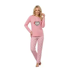 LOOK SHOP - Pijama Mujer Manga Larga. Pantalón Y Polera. Diseños 420