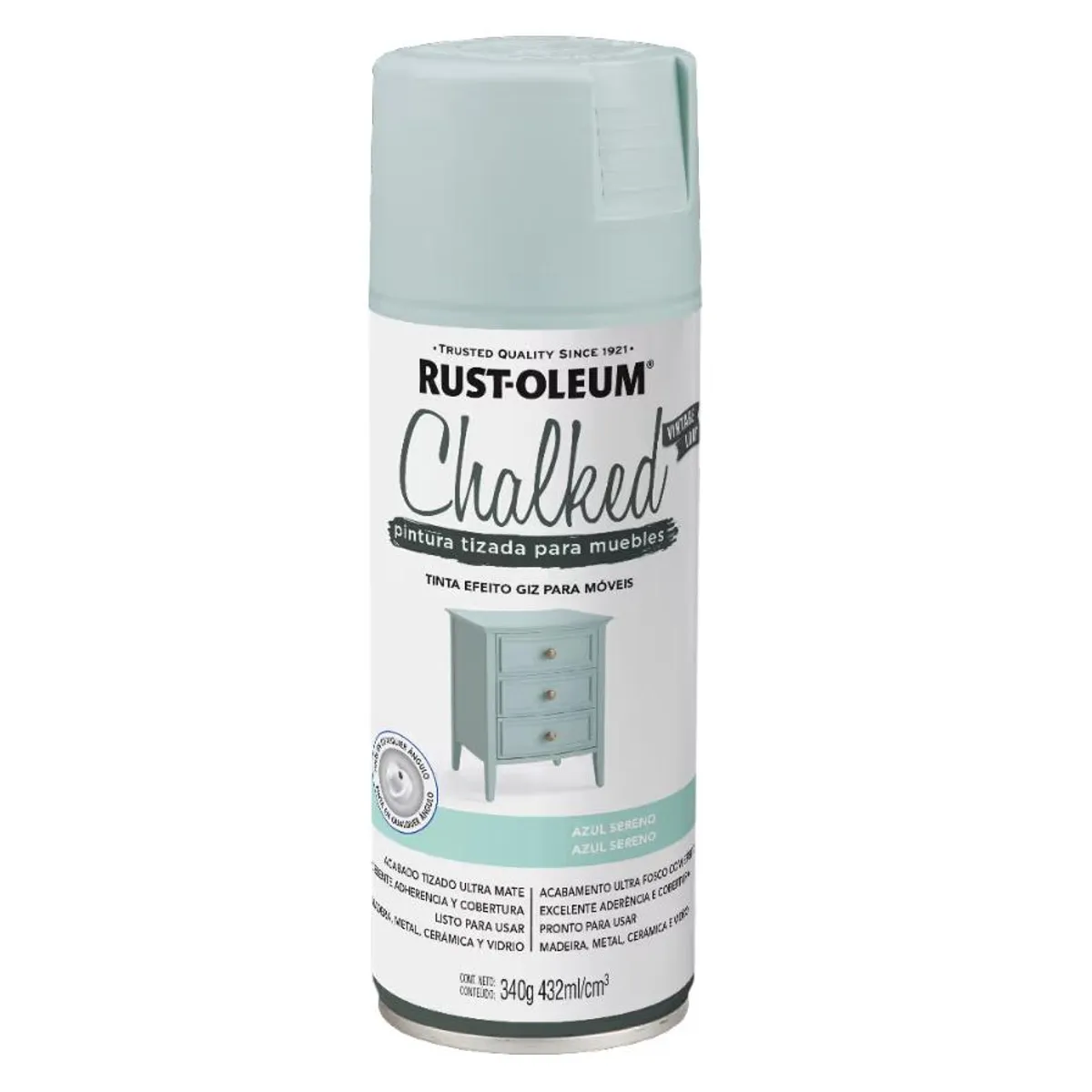 RUST OLEUM - SPRAY RUST-OL PINT TIZADA AZUL SERENO 340GR