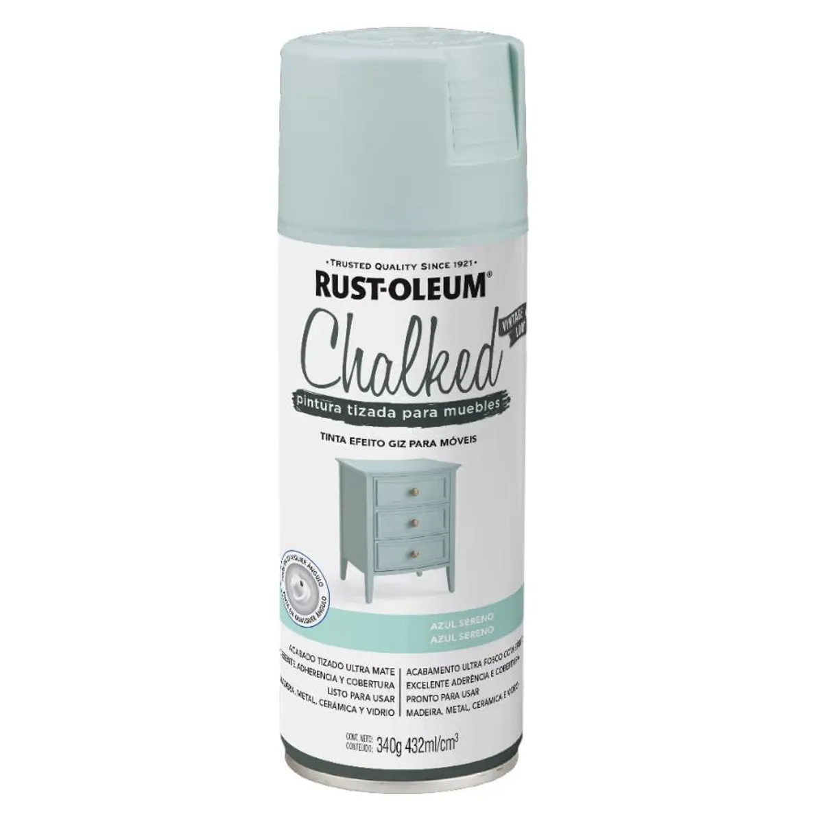 RUST OLEUM - SPRAY RUST-OL PINT TIZADA AZUL SERENO 340GR