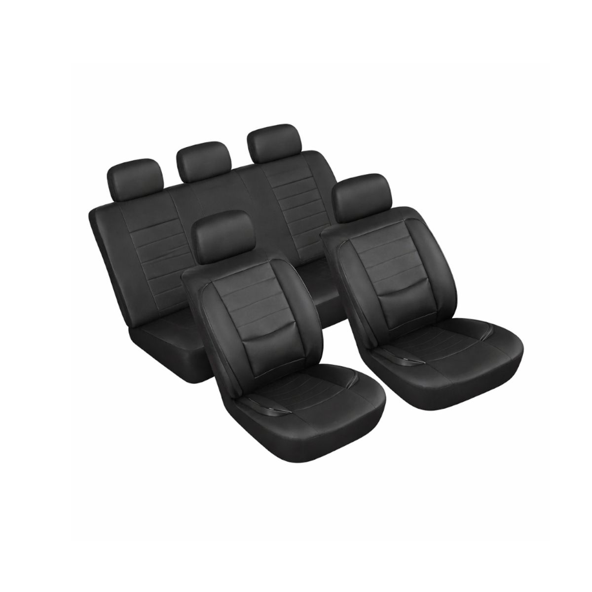 MOTORLIFE - Funda Cubre Asientos Eco Cuero Premium 11 Piezas