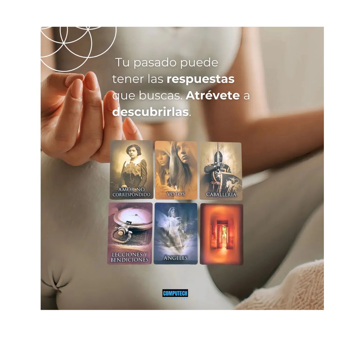 COMPUTECH - Oraculo Vidas Pasadas Brian Weiss 44 Cartas Español + Caja