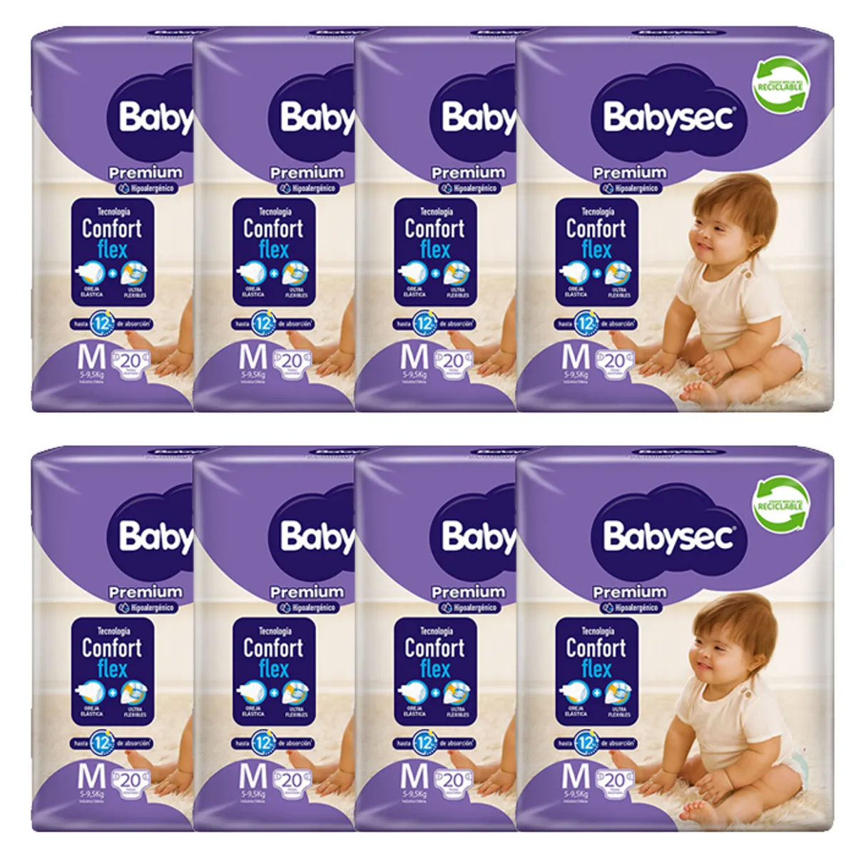BABYSEC - Pañal Babysec Premium X8 20 (160 Pañales)
