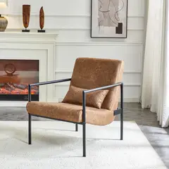 CANNON - Poltrona Ecocuero Bronn Cafe