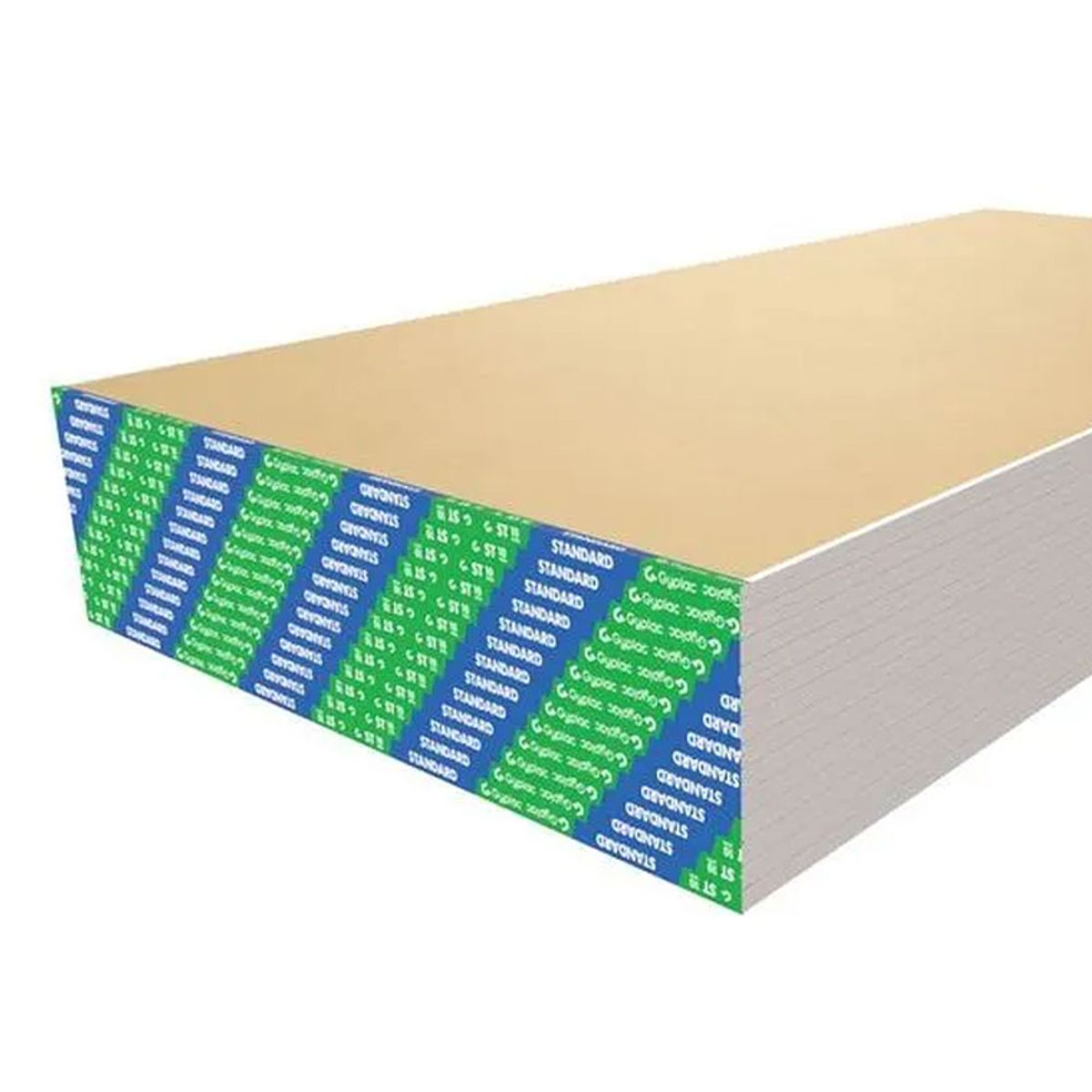 GYPLAC - Placa Volcanita Yeso Cartón 10mm 122x244cm ST BR Gyplac Romeral