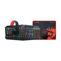 Kit Gamer Teclado + Mouse + Audífonos + Pad S101-BA