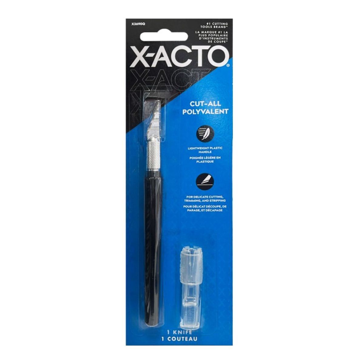 GENERICO - Cuchillo de Precisión X-Acto Mango Plástico con Tapa