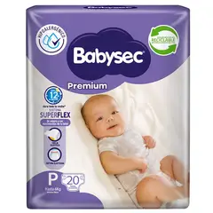 BABYSEC - Pañal Premium X8 P 20 (160 Pañales)