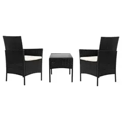 AUCKLAND OUTDOOR - Juego De Terraza Living Ratán Sintético Sally 3 Piezas