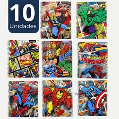 PROARTE - Pack 10 Cuadernos Universitarios Marvel Comics 100 Hojas Diseños Surtidos
