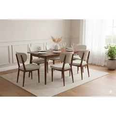 GENERICO - Mesa Comedor Kale para 6 personas con 6 sillas, 160x85cm