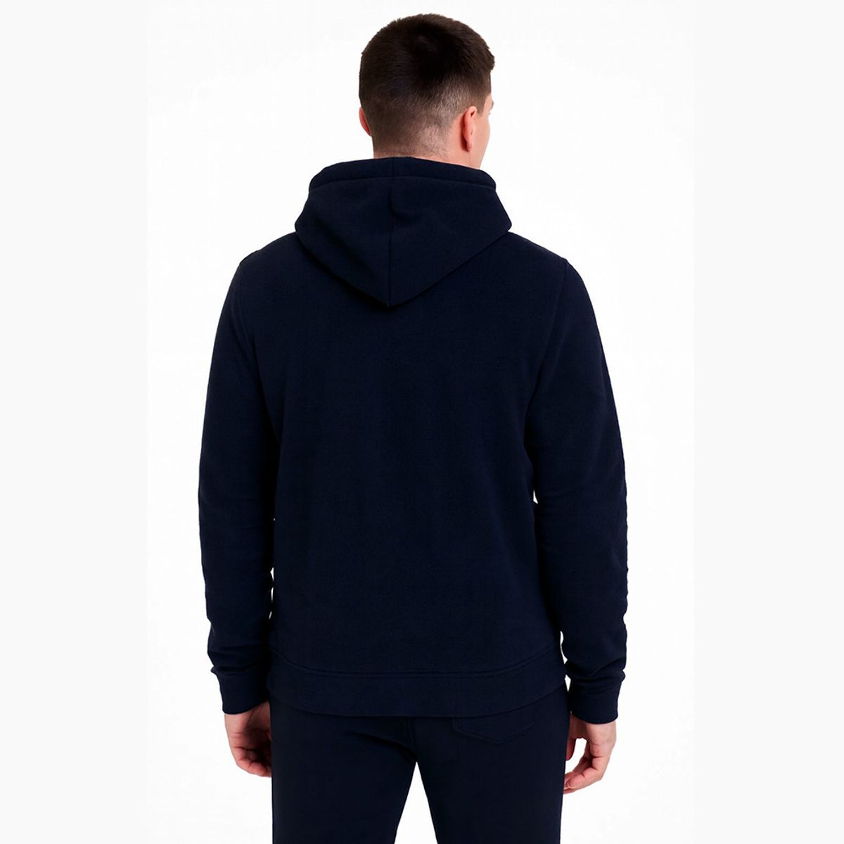 GANGSTER - Polerón Full Zipper Fleece Shagy Azul Marino