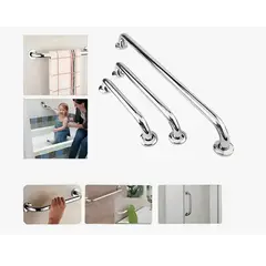 GENERICO - Barras Agarradera De Seguridad Baños Inox 3pzs Barra Recta