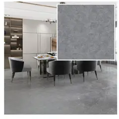 MOBII - Piso Vinílico Símil Porcelanato 45,7x45,7 Gris Claro