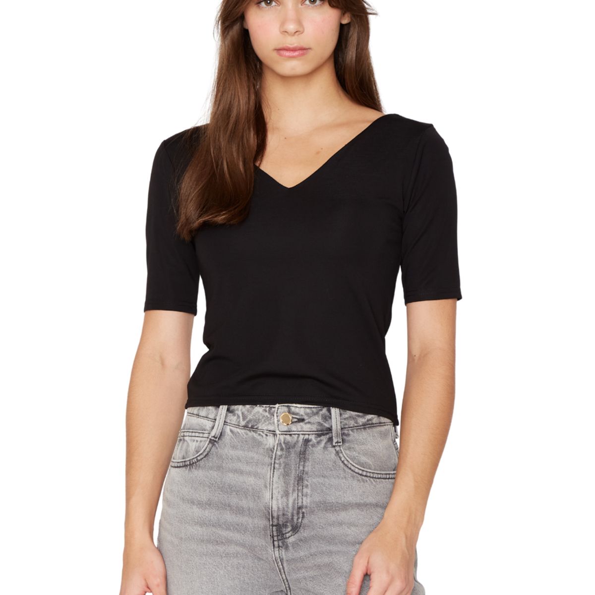 JACINTA TIENDA - Polera Elisa negra Jacinta Tienda