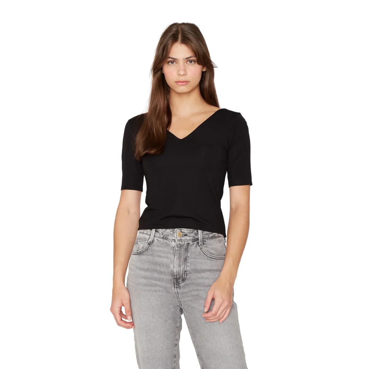 JACINTA TIENDA - Polera Elisa negra Jacinta Tienda