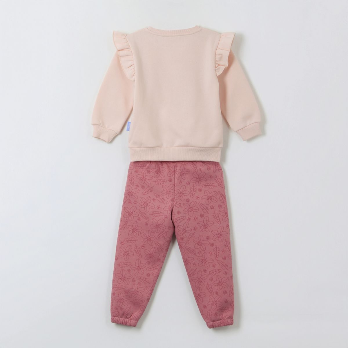 BLUEY - Conjunto Buzo Niña Vuelos Flores Rosado Bingo & Bluey