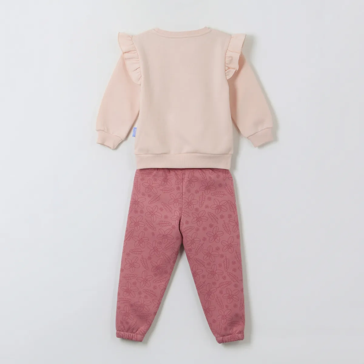 BLUEY - Conjunto Buzo Niña Vuelos Flores Rosado Bingo & Bluey