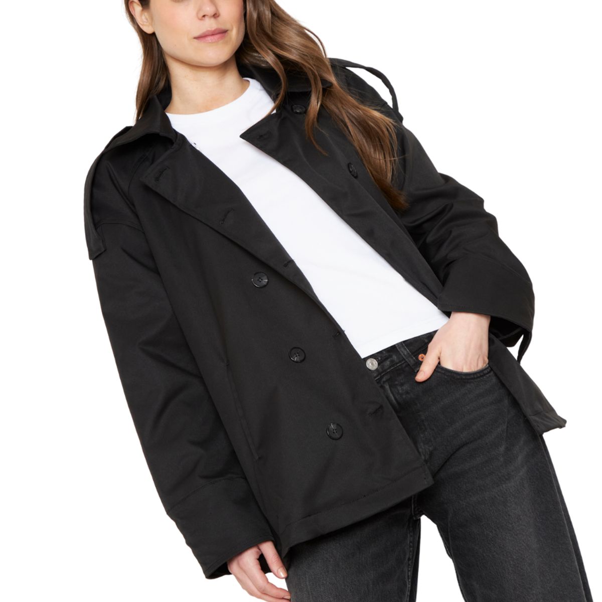 JACINTA TIENDA - Trench Coat Cloe negro Jacinta Tienda