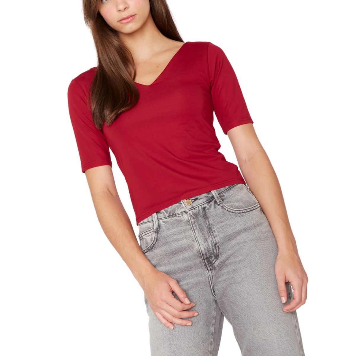 JACINTA TIENDA - Polera Elisa cherry Jacinta Tienda