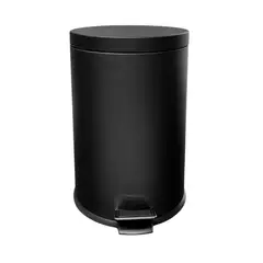 GENERICO - Basurero Con Pedal Y Cierre Suave Negro 5L