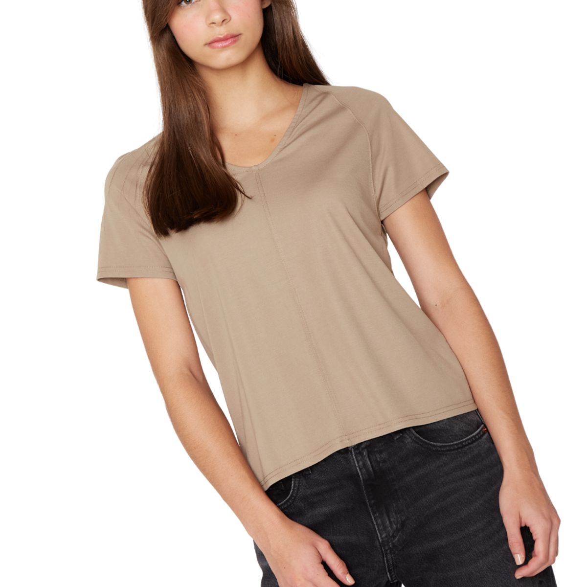 JACINTA TIENDA - Polera Elena café Jacinta Tienda