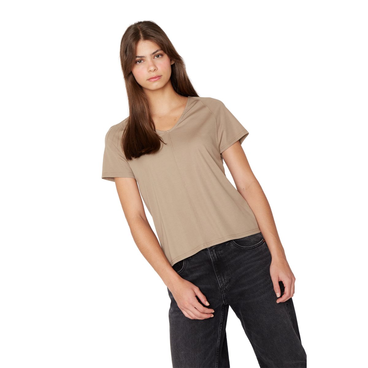 JACINTA TIENDA - Polera Elena café Jacinta Tienda