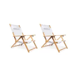 DRYHOOD - Pack 2 Silla de Madera Casablanca Crema