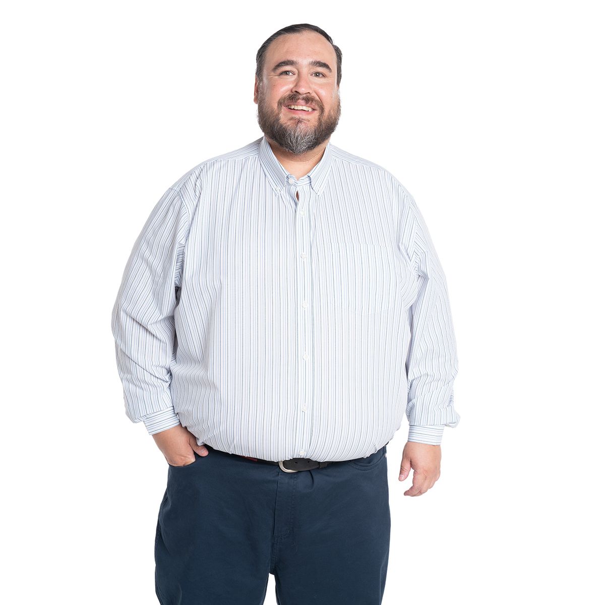 KOTTING - Camisa Manga Larga Rayas Hombre