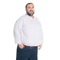 KOTTING - Camisa Manga Larga Mini Cuadros Hombre