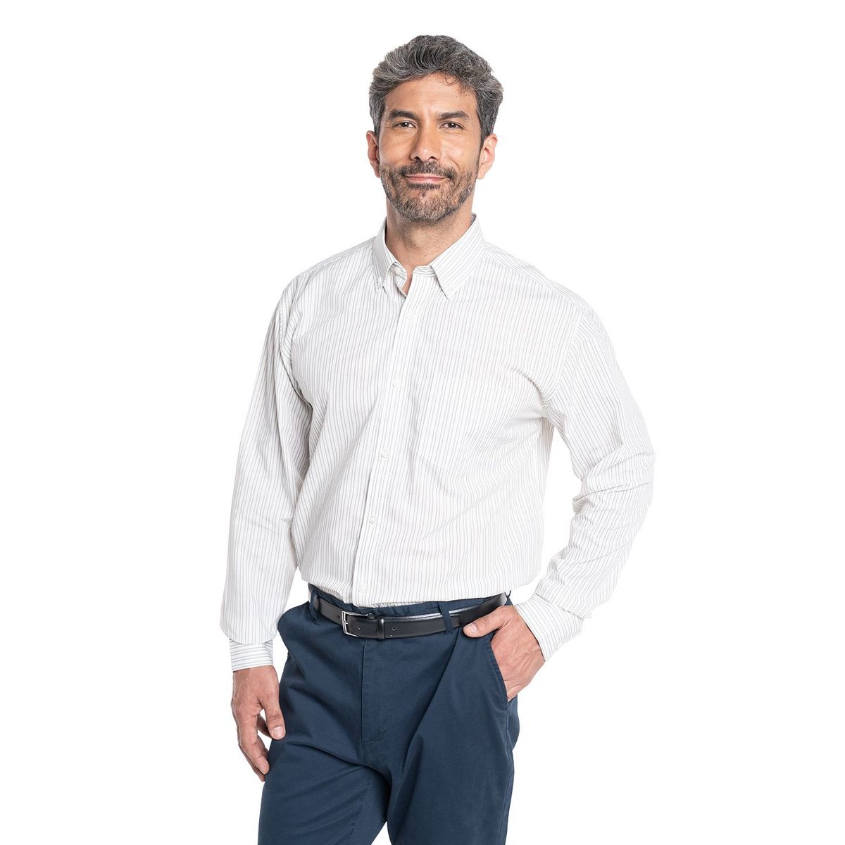 KOTTING - Camisa Manga Larga Rayas Hombre