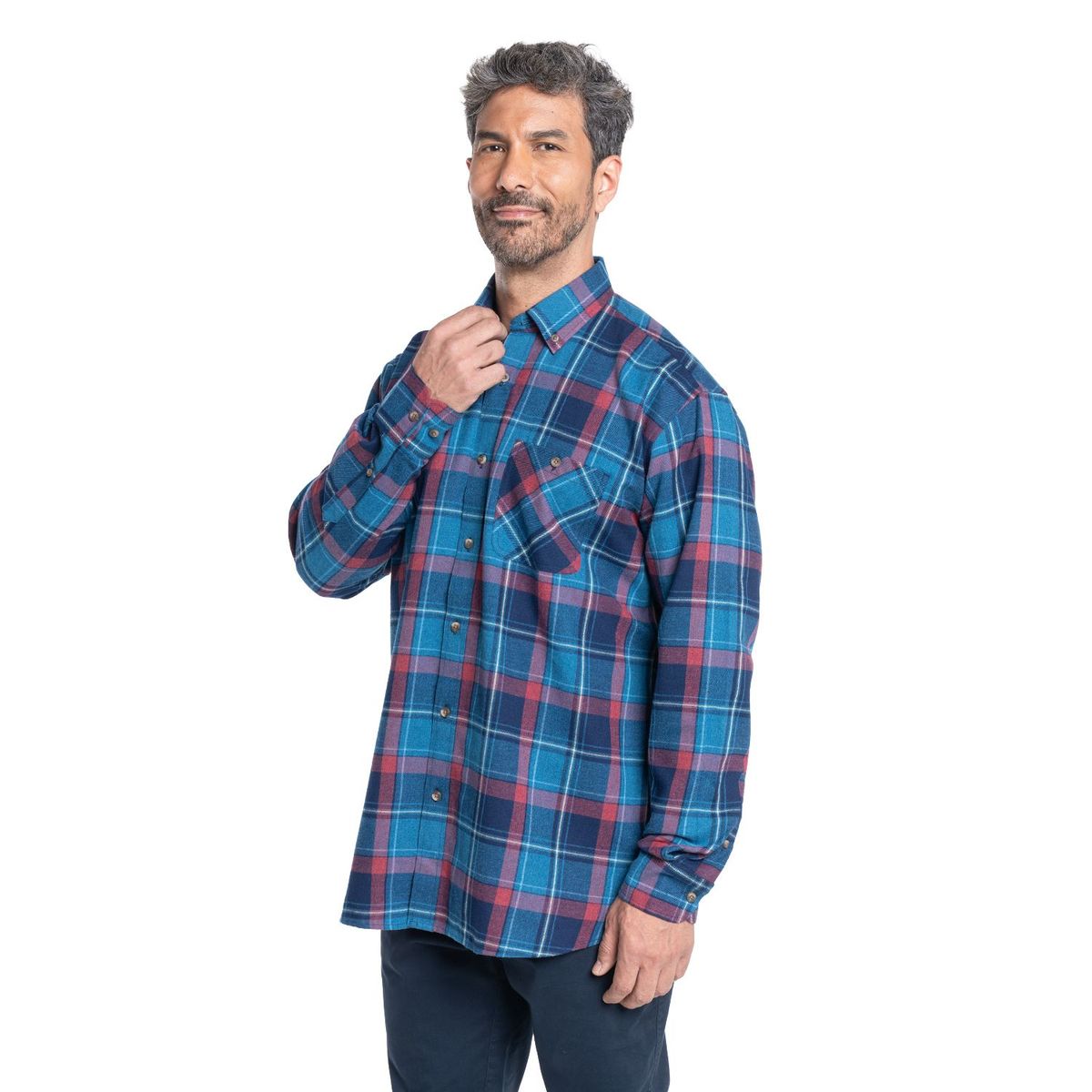 KOTTING - Camisa Manga Larga Villela Hombre