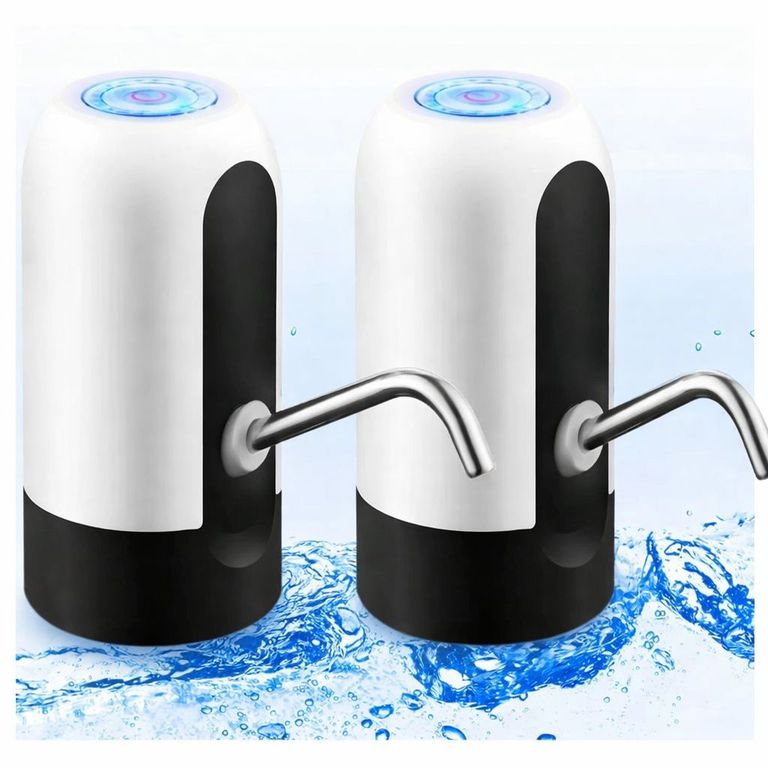 TASBEL X2 Bomba Dispensadora de Agua Recargable USB Compatible con Botellones y Garrafones